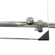 Дверь в нишу Koer SR SD06-140x220-TR-01 прозрачное стекло Easy Clean 8мм, хром (KR5368)