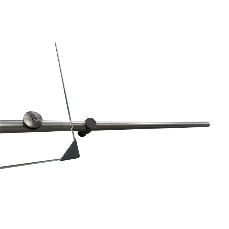 Дверь в нишу Koer SR SD06-140x220-TR-07 прозрачное стекло Easy Clean 8мм, графит (KR5369)