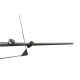 Дверь в нишу Koer SR SD06-140x220-TR-07 прозрачное стекло Easy Clean 8мм, графит (KR5369)