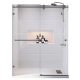 Дверь в нишу Koer SR SD06-140x220-TR-07 прозрачное стекло Easy Clean 8мм, графит (KR5369)