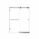 Дверь в нишу Koer SR SD06-140x220-TR-07 прозрачное стекло Easy Clean 8мм, графит (KR5369)