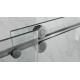 Дверь в нишу Koer SR SD06-140x220-TR-07 прозрачное стекло Easy Clean 8мм, графит (KR5369)