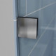 Дверь в нишу Koer SR SD06-140x220-TR-07 прозрачное стекло Easy Clean 8мм, графит (KR5369)