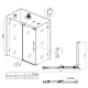 Душевая кабина без поддона Koer SR SC07-120x90x200-TR-01 прозрачное стекло Easy Clean 8мм, хром (KR5370)