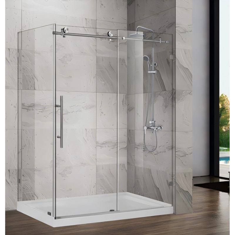 Душевая кабина без поддона Koer SR SC07-120x90x200-TR-01 прозрачное стекло Easy Clean 8мм, хром (KR5370)
