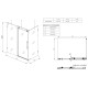 Душевая кабина без поддона Koer SR SC07-120x90x200-TR-01 прозрачное стекло Easy Clean 8мм, хром (KR5370)