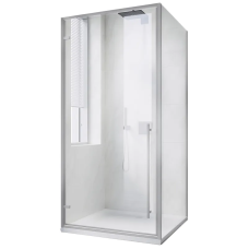 Душевая кабина без поддона Koer SR SC08-90x90x200-TR-01 прозрачное стекло Easy Clean 6мм, хром (KR5371)
