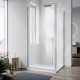 Душевая кабина без поддона Koer SR SC08-90x90x200-TR-01 прозрачное стекло Easy Clean 6мм, хром (KR5371)