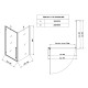 Душевая кабина без поддона Koer SR SC08-90x90x200-TR-01 прозрачное стекло Easy Clean 6мм, хром (KR5371)