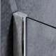 Шторки стеклянные на ванну Koer SR BS05-90x140-TR-01 прозрачное стекло Easy Clean 6мм, хром (KR5372)