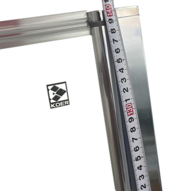 Шторки стеклянные на ванну Koer SR BS05-90x140-TR-01 прозрачное стекло Easy Clean 6мм, хром (KR5372)