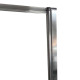 Шторки стеклянные на ванну Koer SR BS05-90x140-TR-01 прозрачное стекло Easy Clean 6мм, хром (KR5372)