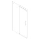Дверь в нишу Koer SR SD01-120x200-TR-01 прозрачное стекло Easy Clean 8мм, хром (KR5376)
