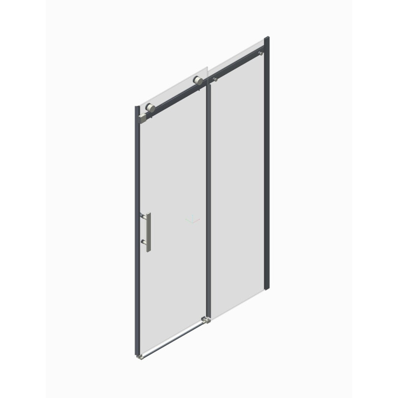 Дверь в нишу Koer SR SD01-120x200-TR-01 прозрачное стекло Easy Clean 8мм, хром (KR5376)