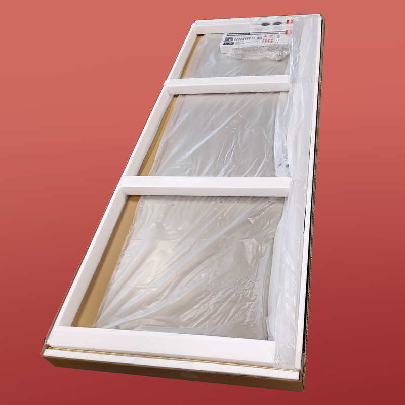 Дверь в нишу Koer SR SD01-120x200-TR-12 прозрачное стекло Easy Clean 8мм, матовое золото (KR5377)