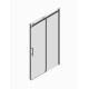 Дверь в нишу Koer SR SD01-120x200-TR-12 прозрачное стекло Easy Clean 8мм, матовое золото (KR5377)