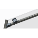 Дверь в нишу Koer SR SD01-120x200-TR-12 прозрачное стекло Easy Clean 8мм, матовое золото (KR5377)
