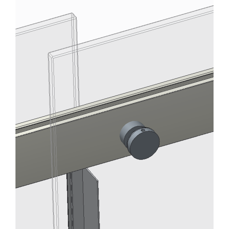 Дверь в нишу Koer SR SD01-120x200-TR-12 прозрачное стекло Easy Clean 8мм, матовое золото (KR5377)