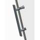 Дверь в нишу Koer SR SD01-120x200-TR-12 прозрачное стекло Easy Clean 8мм, матовое золото (KR5377)