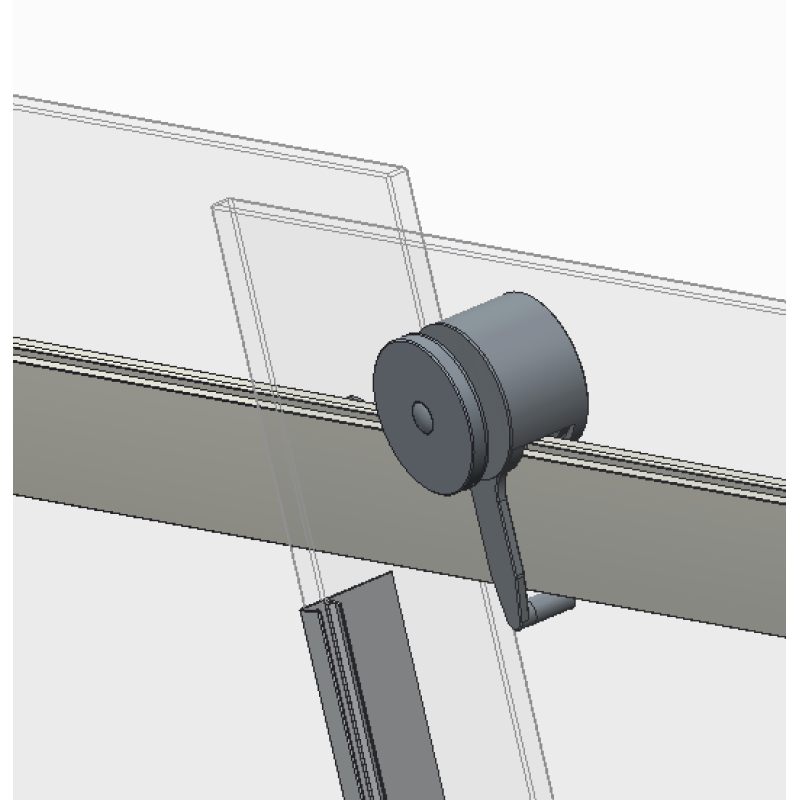 Дверь в нишу Koer SR SD01-120x200-TR-12 прозрачное стекло Easy Clean 8мм, матовое золото (KR5377)