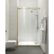 Дверь в нишу Koer SR SD01-120x200-TR-12 прозрачное стекло Easy Clean 8мм, матовое золото (KR5377)