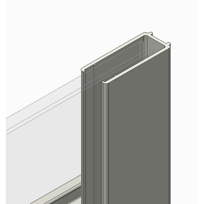 Дверь в нишу Koer SR SD01-120x200-TR-12 прозрачное стекло Easy Clean 8мм, матовое золото (KR5377)