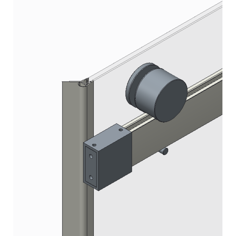 Дверь в нишу Koer SR SD01-140x200-TR-01 прозрачное стекло Easy Clean 8мм, хром (KR5380)