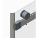 Дверь в нишу Koer SR SD01-140x200-TR-01 прозрачное стекло Easy Clean 8мм, хром (KR5380)