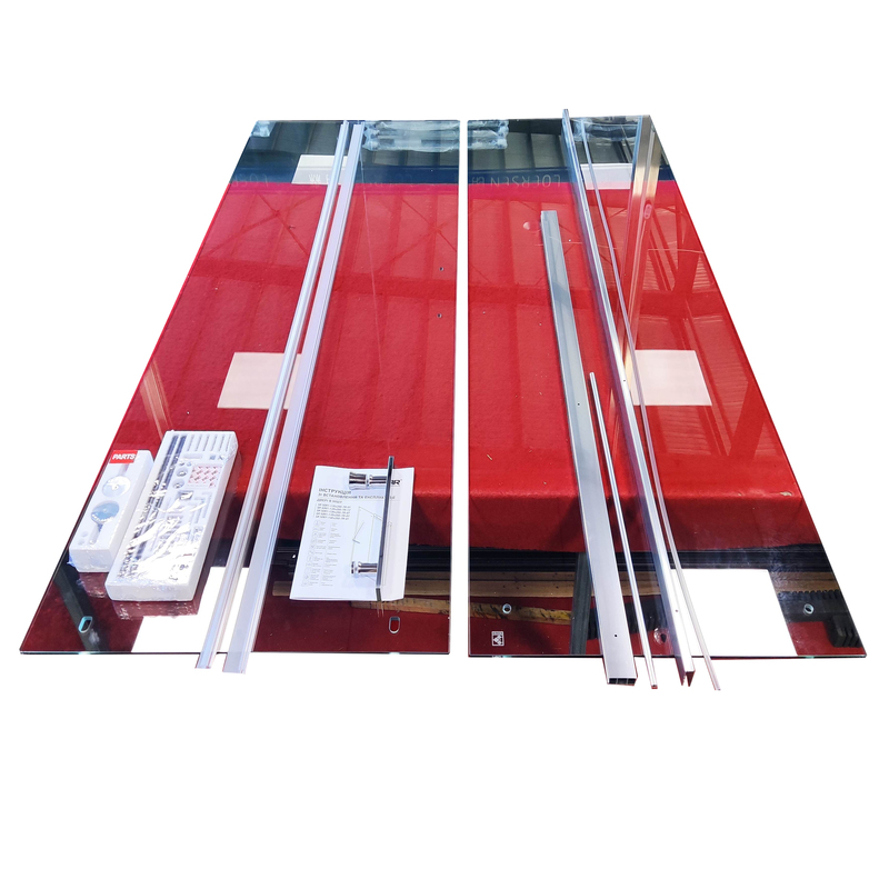 Дверь в нишу Koer SR SD01-140x200-TR-01 прозрачное стекло Easy Clean 8мм, хром (KR5380)