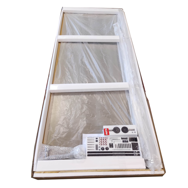 Дверь в нишу Koer SR SD01-140x200-TR-01 прозрачное стекло Easy Clean 8мм, хром (KR5380)