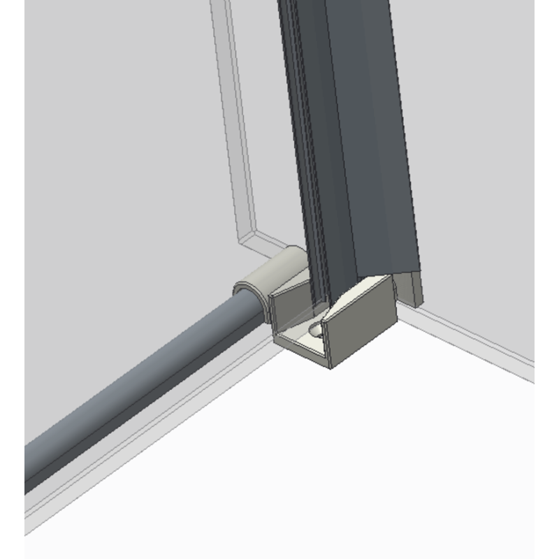Боковая стенка для кабины Koer SR SW01-90x200-TR-01 прозрачное стекло Easy Clean 8мм, хром (KR5381)