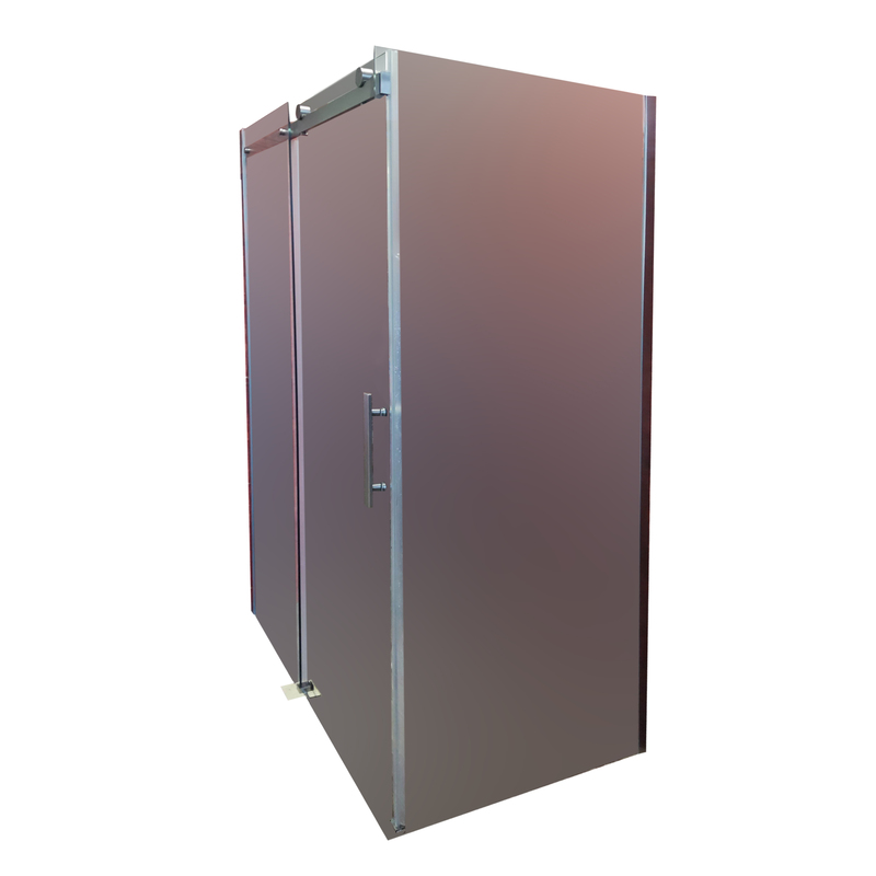 Боковая стенка для кабины Koer SR SW01-90x200-TR-01 прозрачное стекло Easy Clean 8мм, хром (KR5381)