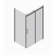 Боковая стенка для кабины Koer SR SW01-90x200-TR-01 прозрачное стекло Easy Clean 8мм, хром (KR5381)