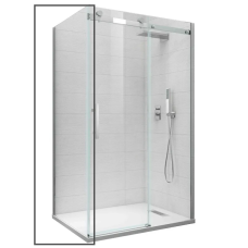 Боковая стенка для кабины Koer SR SW01-90x200-TR-01 прозрачное стекло Easy Clean 8мм, хром (KR5381)