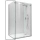 Боковая стенка для кабины Koer SR SW01-90x200-TR-01 прозрачное стекло Easy Clean 8мм, хром (KR5381)