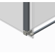 Боковая стенка для кабины Koer SR SW01-90x200-TR-01 прозрачное стекло Easy Clean 8мм, хром (KR5381)