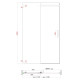 Дверь в нишу Koer SR SD02-120x200-TR-01 прозрачное стекло Easy Clean 8мм, хром (KR5384)