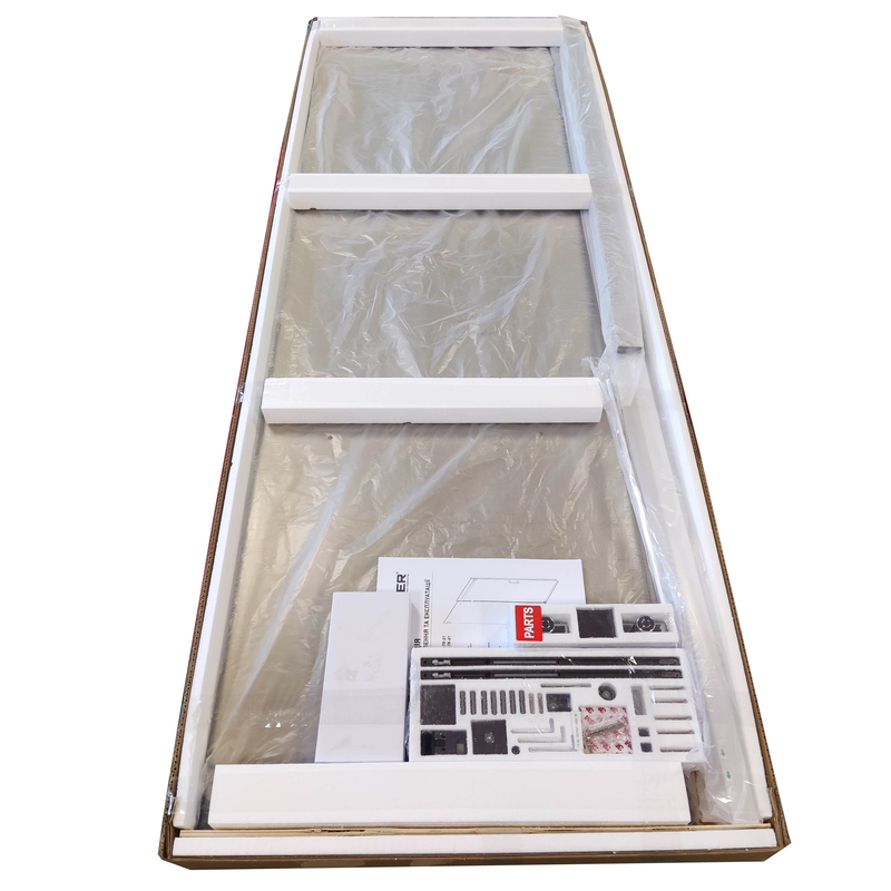 Дверь в нишу Koer SR SD02-120x200-TR-01 прозрачное стекло Easy Clean 8мм, хром (KR5384)