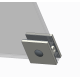 Дверь в нишу Koer SR SD02-120x200-TR-01 прозрачное стекло Easy Clean 8мм, хром (KR5384)