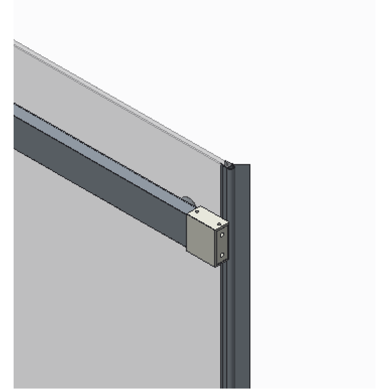 Дверь в нишу Koer SR SD02-120x200-TR-01 прозрачное стекло Easy Clean 8мм, хром (KR5384)