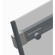 Дверь в нишу Koer SR SD02-120x200-TR-01 прозрачное стекло Easy Clean 8мм, хром (KR5384)
