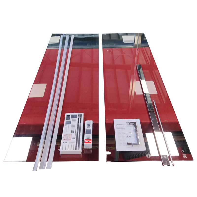 Дверь в нишу Koer SR SD02-120x200-TR-01 прозрачное стекло Easy Clean 8мм, хром (KR5384)