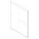 Дверь в нишу Koer SR SD03-140x200-TR-01 прозрачное стекло Easy Clean 8мм, хром (KR5385)