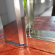 Дверь в нишу Koer SR SD03-140x200-TR-01 прозрачное стекло Easy Clean 8мм, хром (KR5385)
