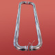 Дверь в нишу Koer SR SD03-140x200-TR-01 прозрачное стекло Easy Clean 8мм, хром (KR5385)