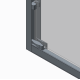Дверь в нишу Koer SR SD03-140x200-TR-01 прозрачное стекло Easy Clean 8мм, хром (KR5385)