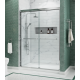 Дверь в нишу Koer SR SD03-140x200-TR-01 прозрачное стекло Easy Clean 8мм, хром (KR5385)