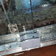 Дверь в нишу Koer SR SD03-140x200-TR-01 прозрачное стекло Easy Clean 8мм, хром (KR5385)
