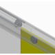 Дверь в нишу Koer SR SD03-140x200-TR-01 прозрачное стекло Easy Clean 8мм, хром (KR5385)