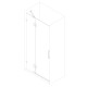 Дверь в нишу Koer SR SD04-100x200-TR-01 прозрачное стекло Easy Clean 10мм, хром (KR5386)